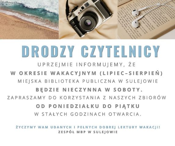 Informacja dla Czytelników