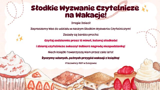 Słodkie Wyzwanie Czytelnicze na Wakacje!